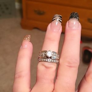 Diamond wedding set